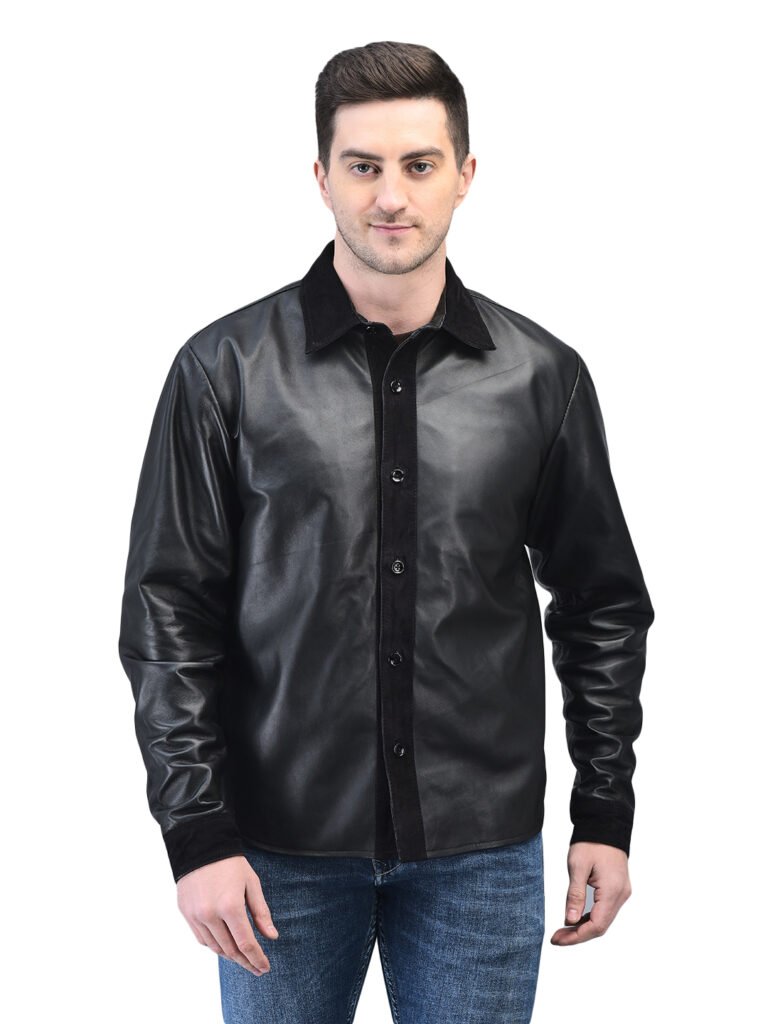 leather shirt genuine leather